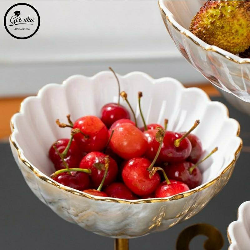 Khay trái 5 tầng đế xoay