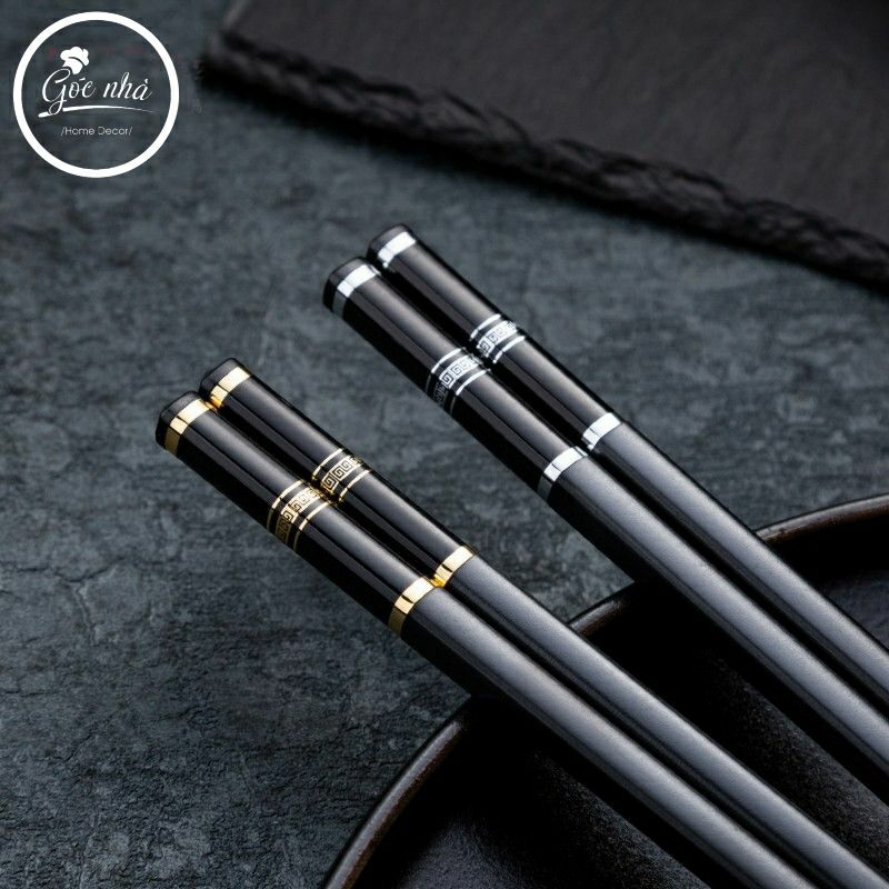 Đũa sợi thủy tinh kháng khuẩn cao cấp-Đen