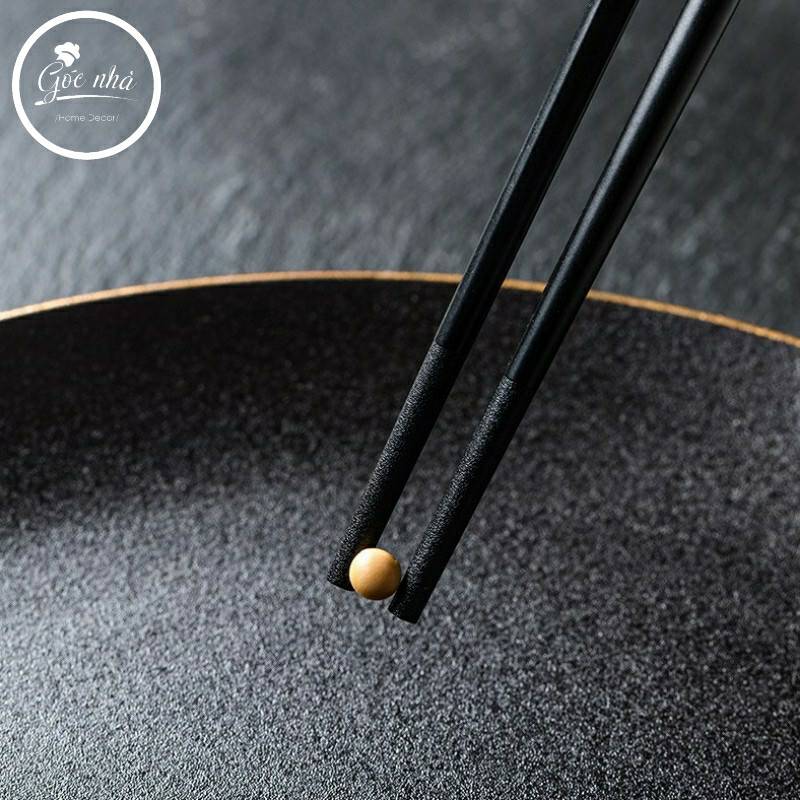 Đũa sợi thủy tinh kháng khuẩn cao cấp-Đen