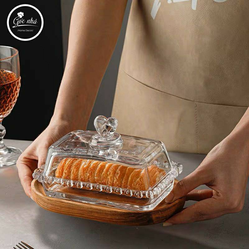Khay Đựng Bánh Thủy Tinh Cao Cấp