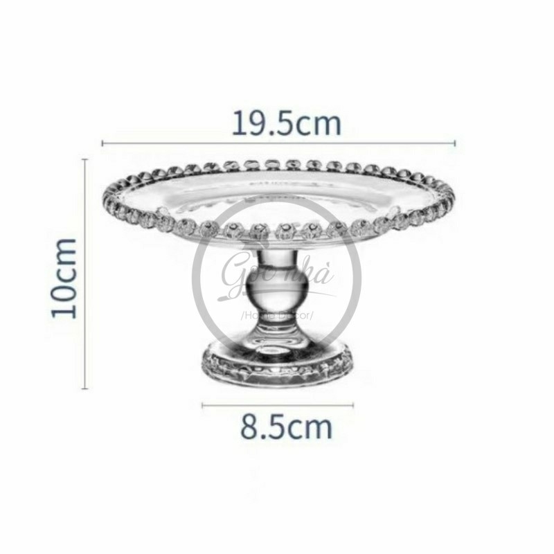 Khay Đựng Bánh Thủy Tinh Cao Cấp