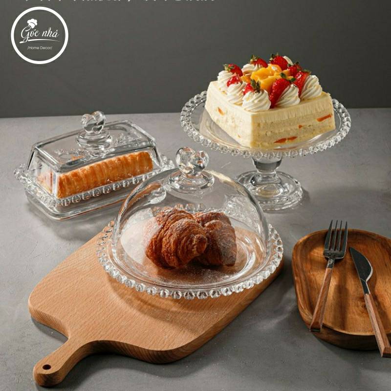 Khay Đựng Bánh Thủy Tinh Cao Cấp