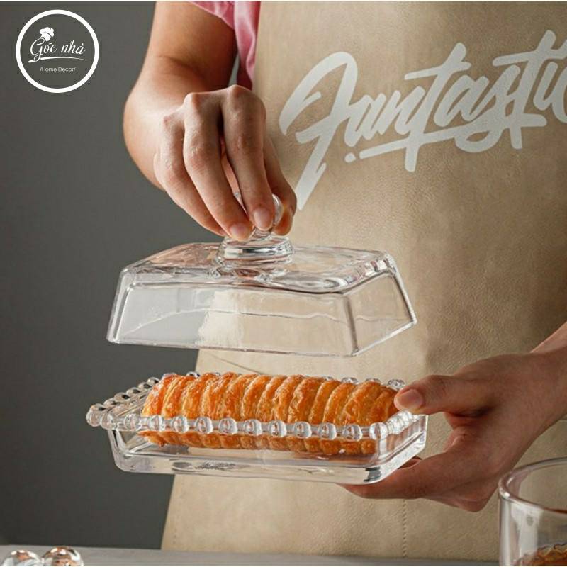 Khay Đựng Bánh Thủy Tinh Cao Cấp