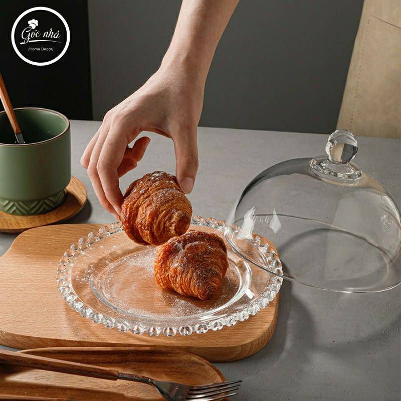 Khay Đựng Bánh Thủy Tinh Cao Cấp