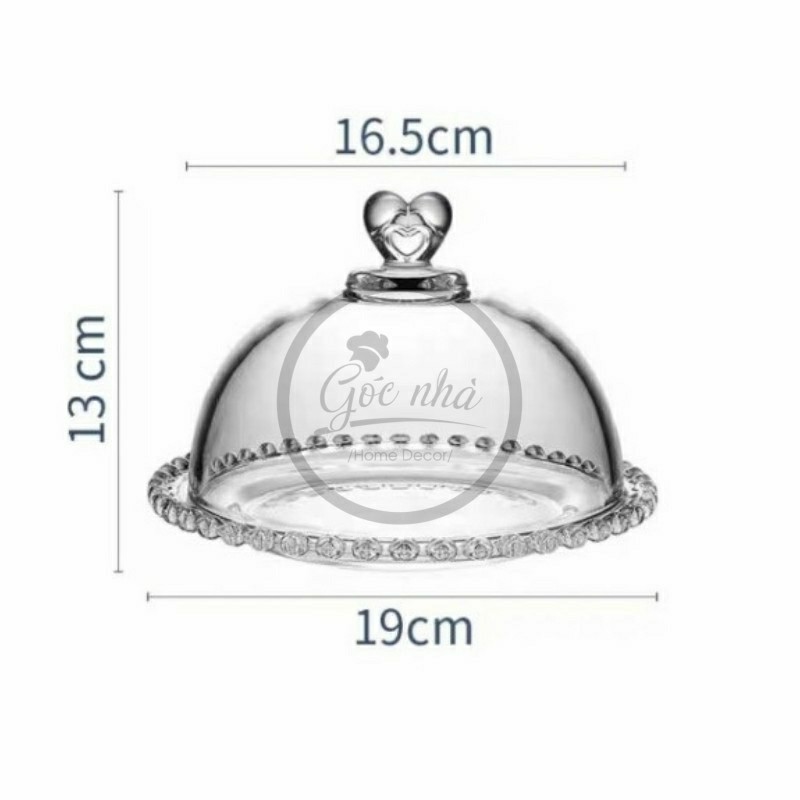 Khay Đựng Bánh Thủy Tinh Cao Cấp