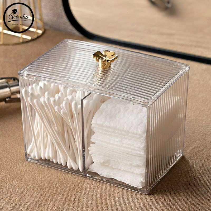 Hộp Mica Đựng Đồ Dùng Cá Nhân Nắp Gấu