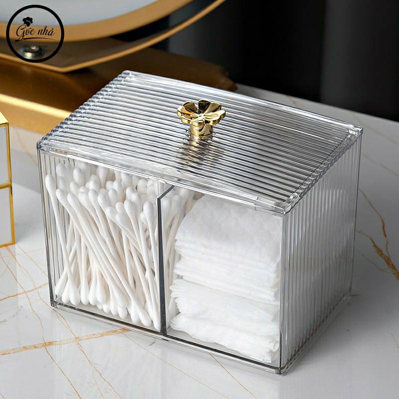 Hộp Mica Đựng Đồ Dùng Cá Nhân Nắp Gấu