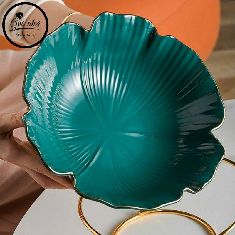 Khay trái cây floral khung thép