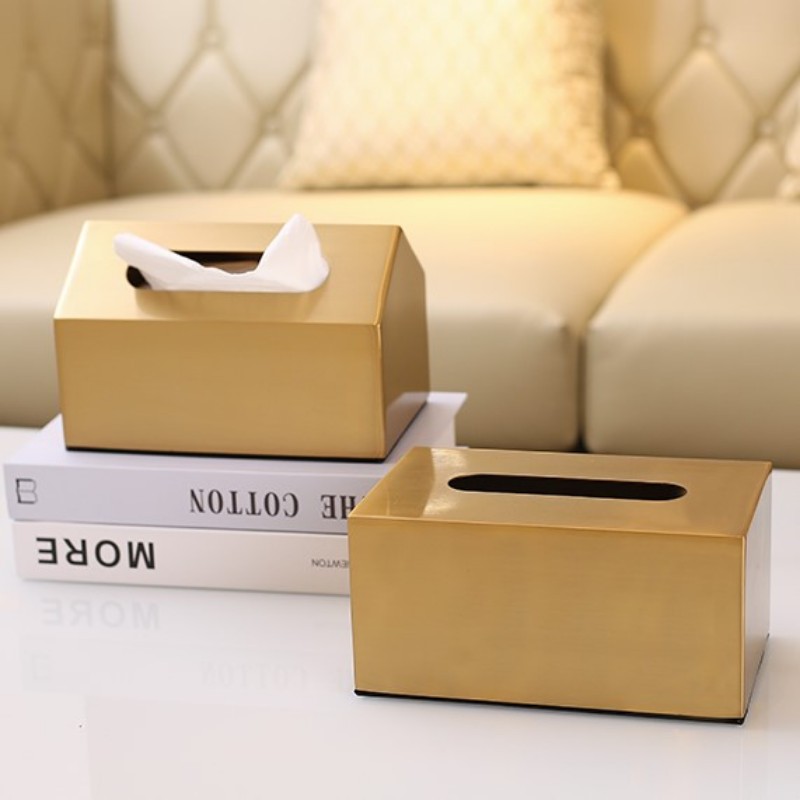 Hộp dựng giấy mạ vàng cao cấp