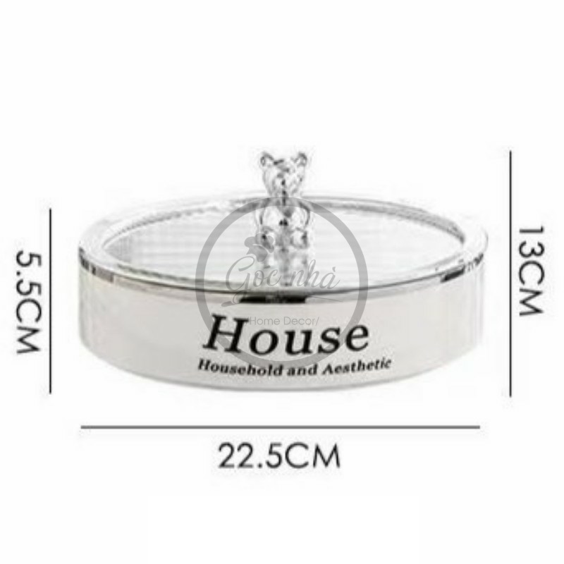 Khay mứt house Silver Bear