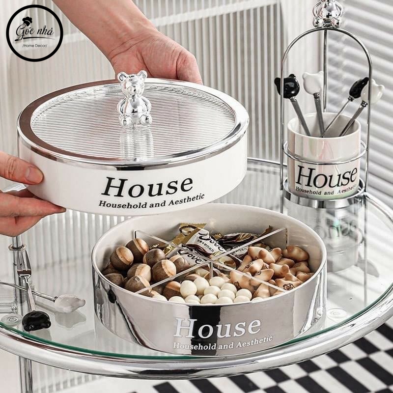 Khay mứt house Silver Bear