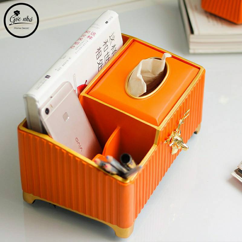 Hộp Giấy Ăn Đa Năng Resin Hươu Nổi