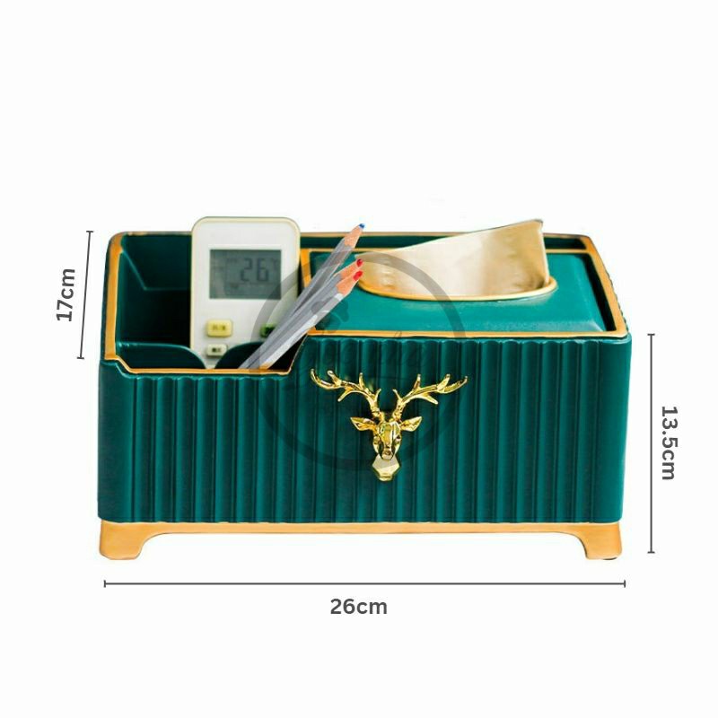 Hộp Giấy Ăn Đa Năng Resin Hươu Nổi