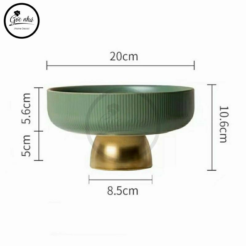 Khay trái cây vân tăm Pastel