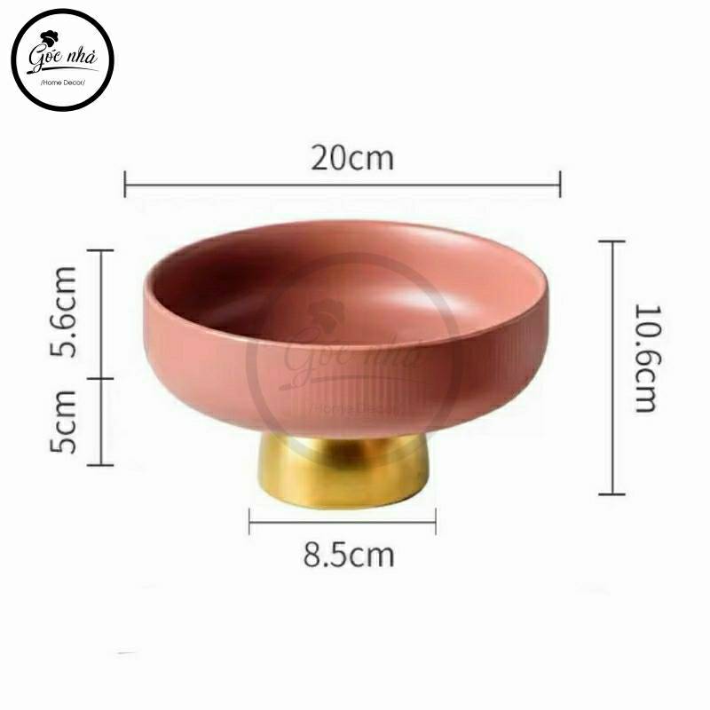 Khay trái cây vân tăm Pastel