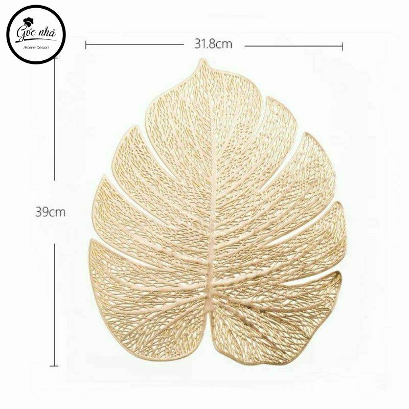 Tấm lót bàn ăn hoạ tiết vàng kim