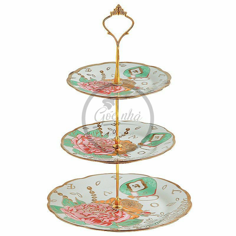 Khay bánh sứ 3T Dozen Rose