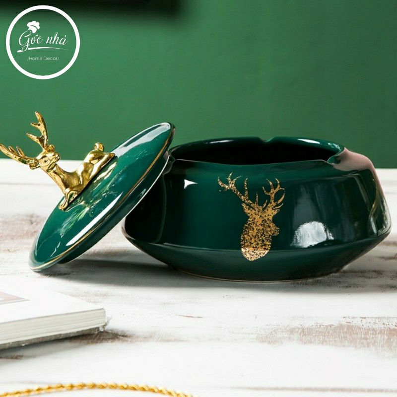 Gạt tàn cao cấp nắp huơu