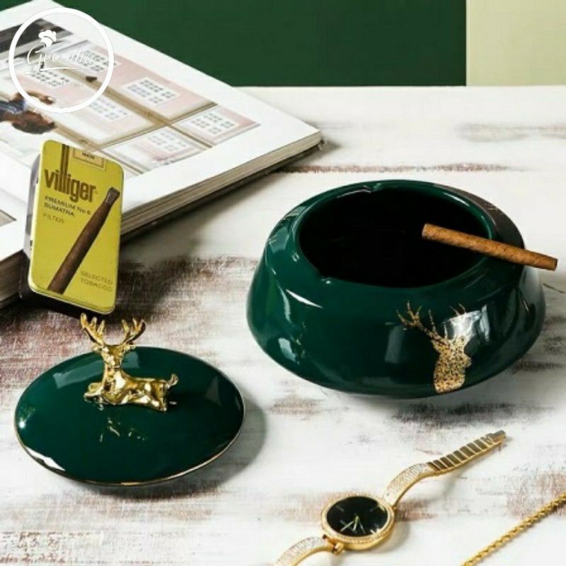 Gạt tàn cao cấp nắp huơu