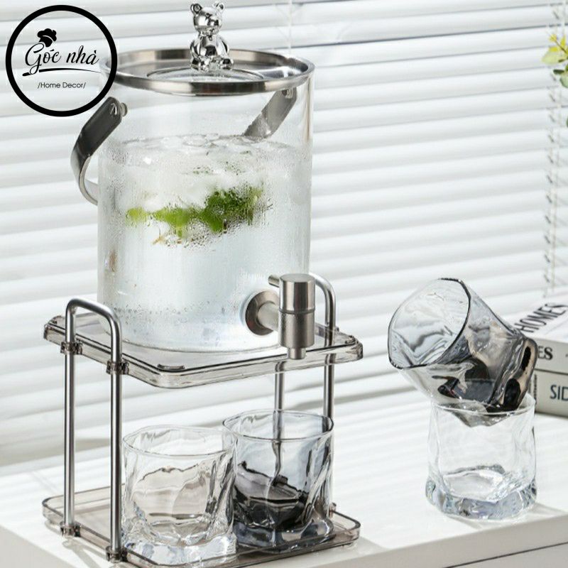 Bình thủy tinh chịu nhiệt 3.6l Deer