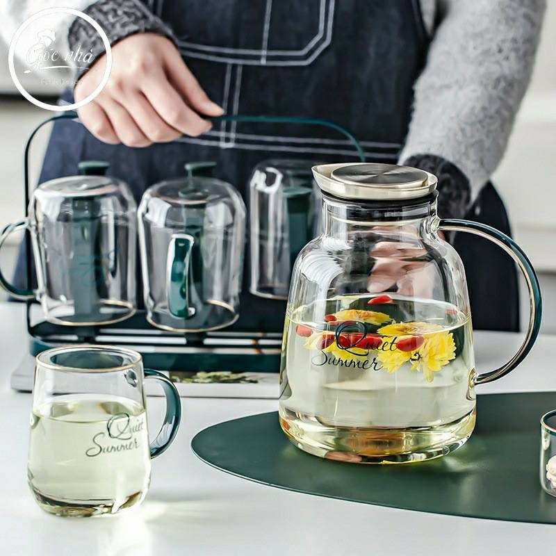 Set bình thủy tinh Summer Time