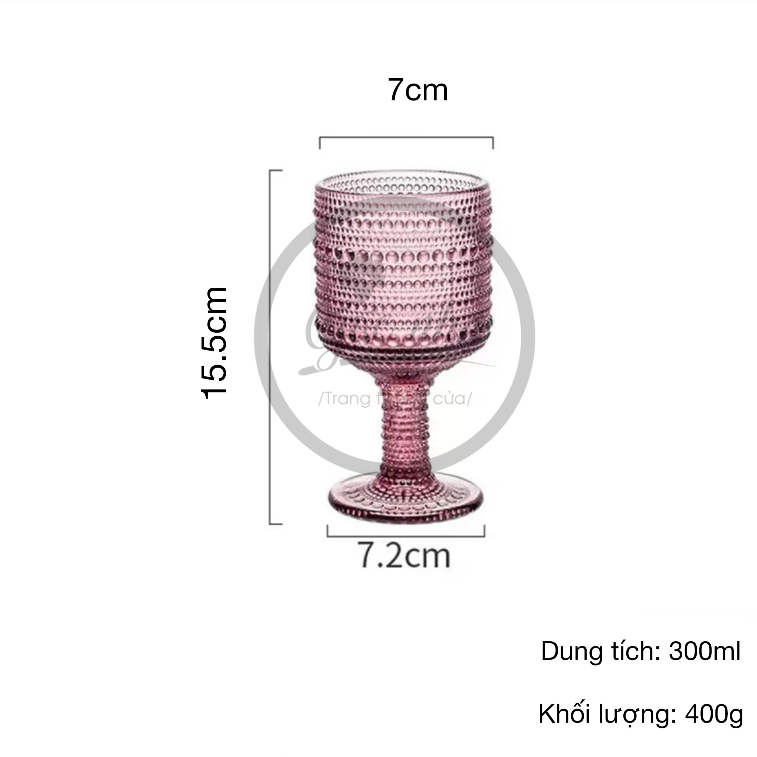 Set 6 Ly Rượu Vang Boho