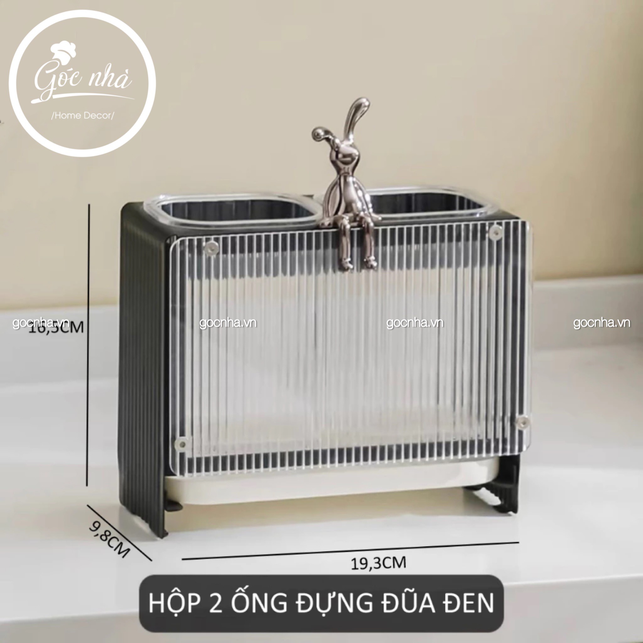 Kệ Dao/Ống Đũa Khung Thép Rabbit