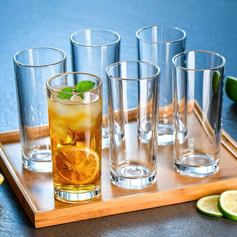 Ly Thủy Tinh Vỏ Sần viền vàng