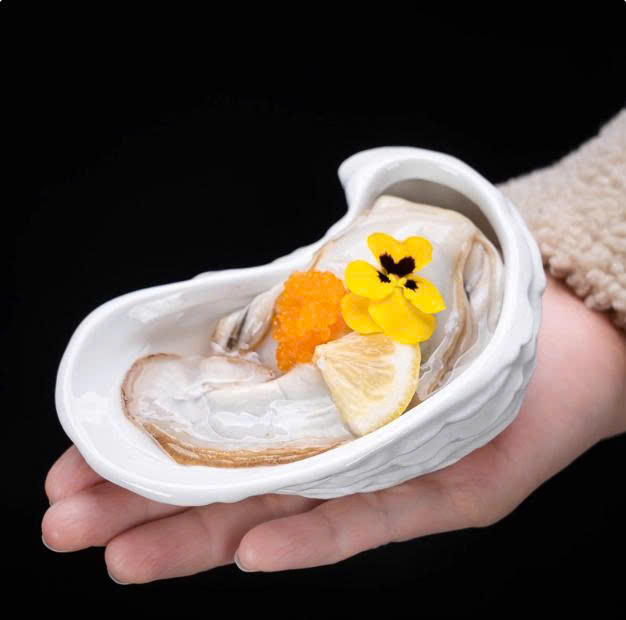 Chén/Dĩa sứ tạo hình Oysters- kiểu 1