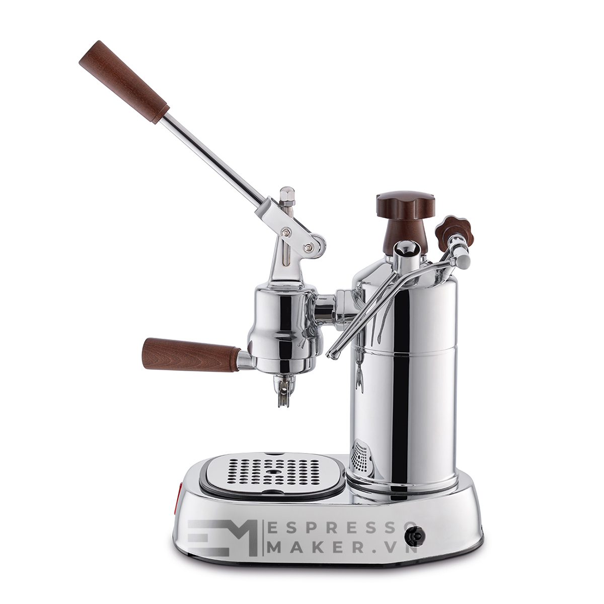 góc bên cạnh máy La Pavoni