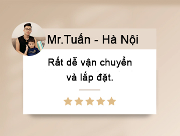 Rất dễ vận chuyển, lắp đặt