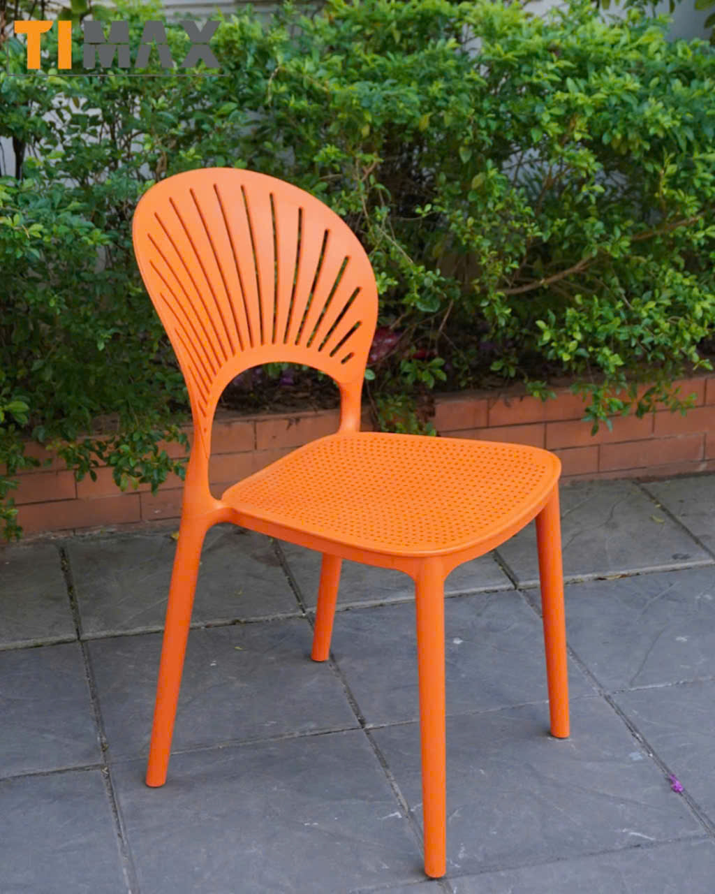 Ghế đúc nhựa lỗ lưng quạt