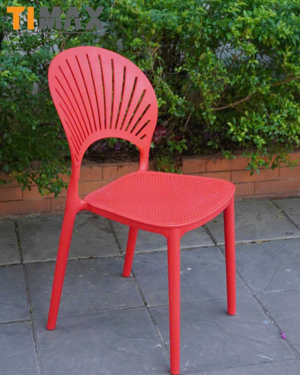 Ghế đúc nhựa lỗ lưng quạt