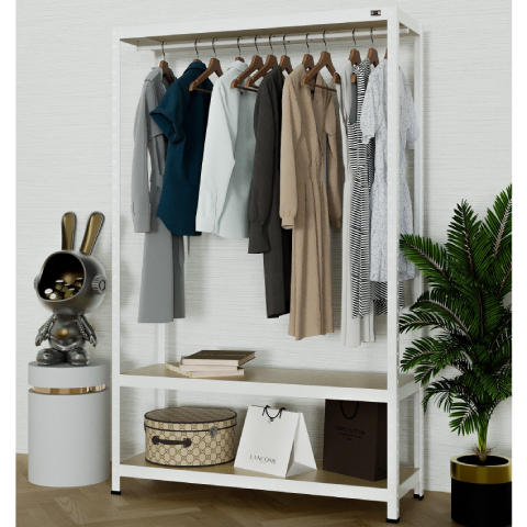 Kệ treo quần áo 2 tầng