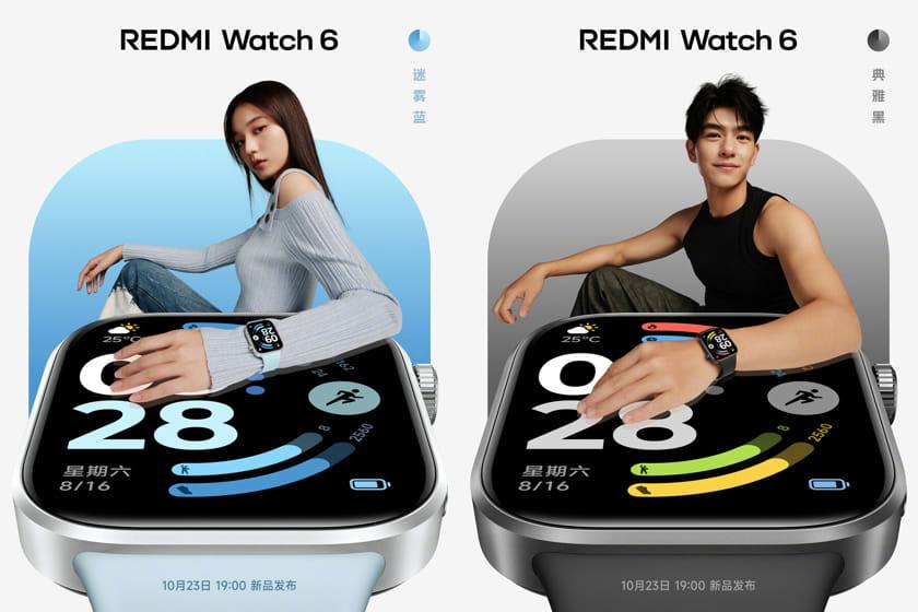Redmi Watch 6 được xác nhận ra mắt .Thiết kế cao cấp, màn hình AMOLED 2.07 inch, pin 24 ngày