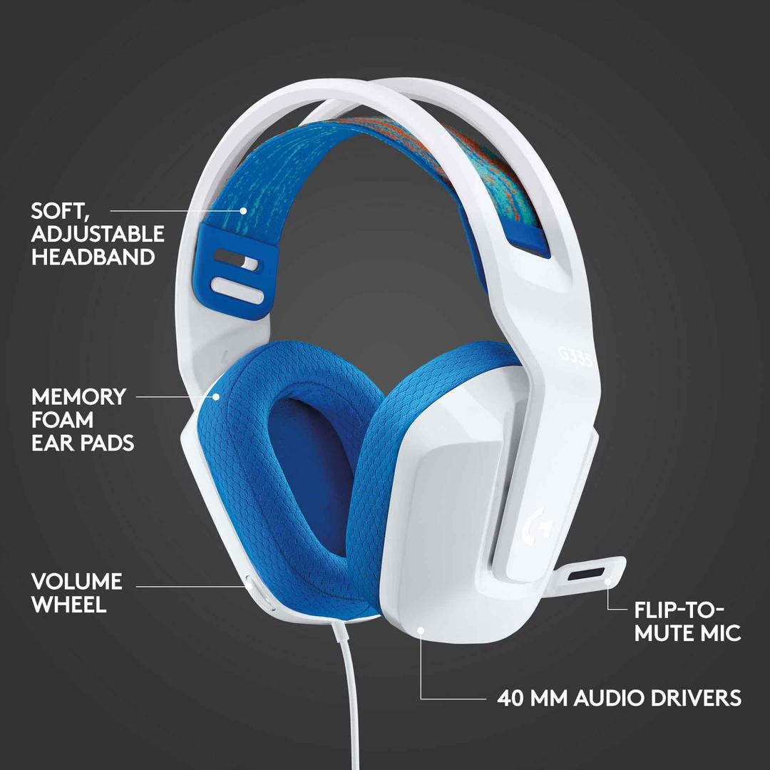 Tai Nghe Gaming Có Dây Logitech G335 - Hàng chính hãng - Bảo hành 2 năm (viễn thông tada)