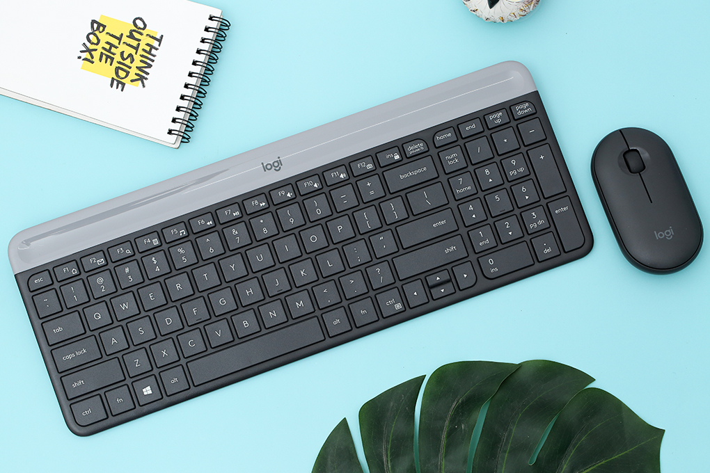 Bộ phím chuột không dây logitech MK470 Slim