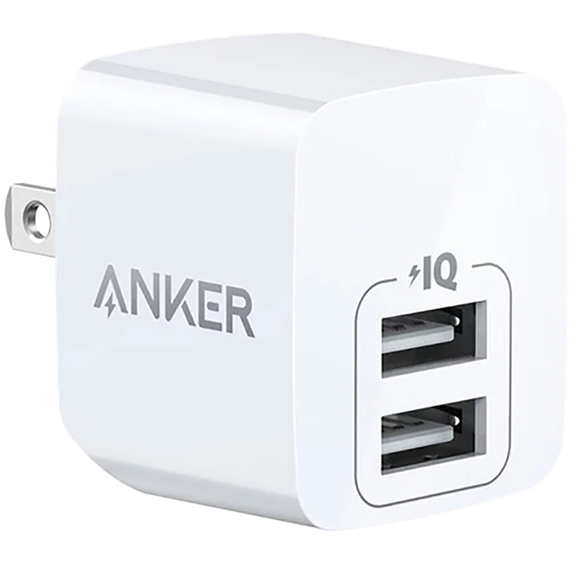 Adapter sạc 2 cổng USB 12W Anker PowerPort Mini A2620
