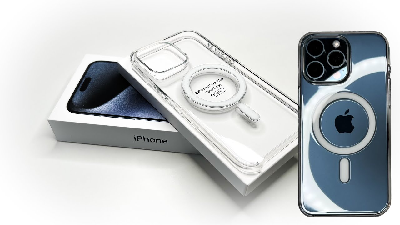 Ốp lưng MagSafe cho iPhone 15 Pro Max Nhựa Trong