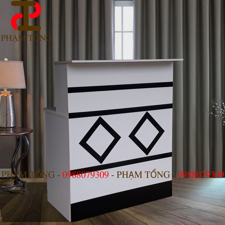 Quầy thu ngân nhựa đài loan ngang 1 mét dành cho quán cà phê