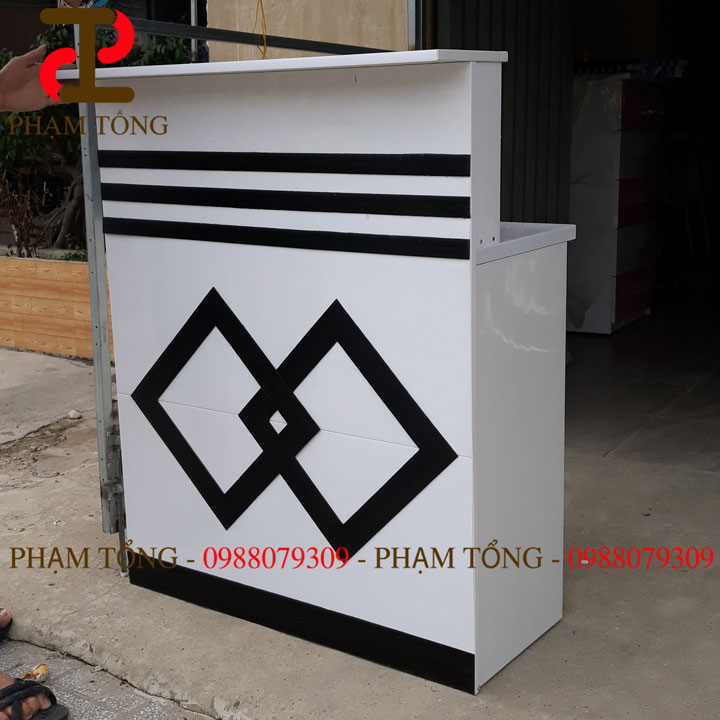 Quầy thu ngân nhựa đài loan ngang 1 mét