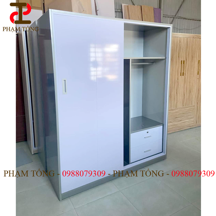 Tủ quần áo cửa lùa 4 cánh mẫu mới