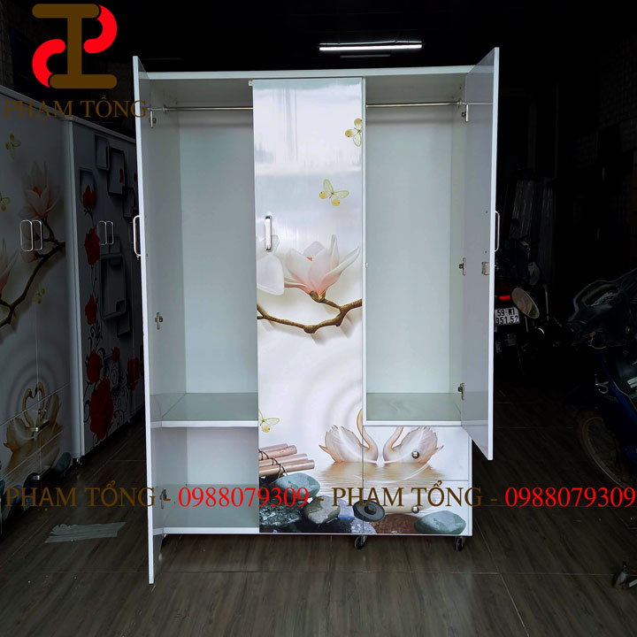 Tủ quần áo đẹp nhựa đài loan ngang 1m2 in 3d Tủ Quần Áo Đẹp Nhựa Đài Loan Ngang 1M2 In 3D
