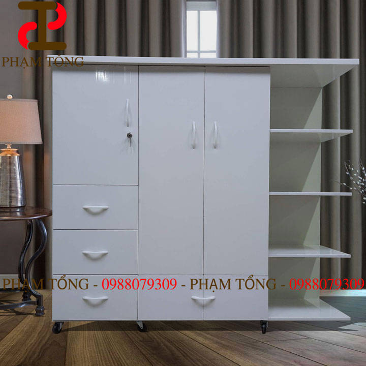 Tủ quần áo trẻ em nhựa đài loan trắng giá siêu tốt sài gòn