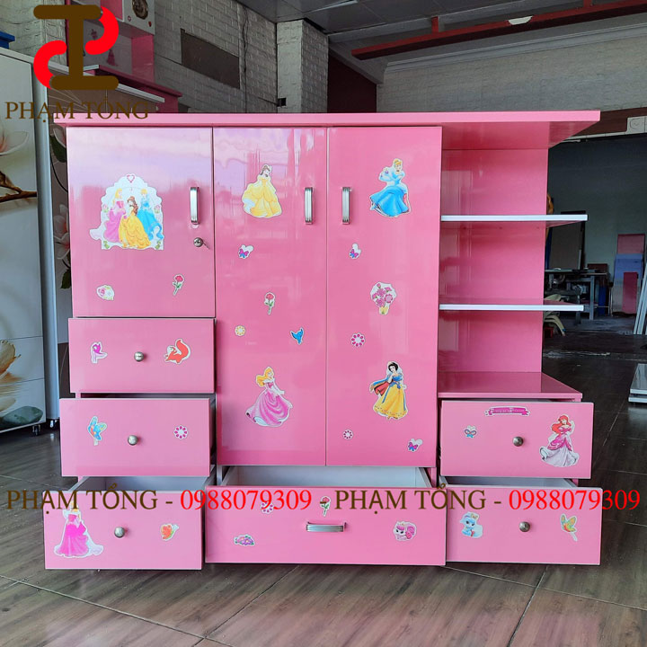 Tủ quần áo nhựa đài loan cho bé gái mẫu mới nhất