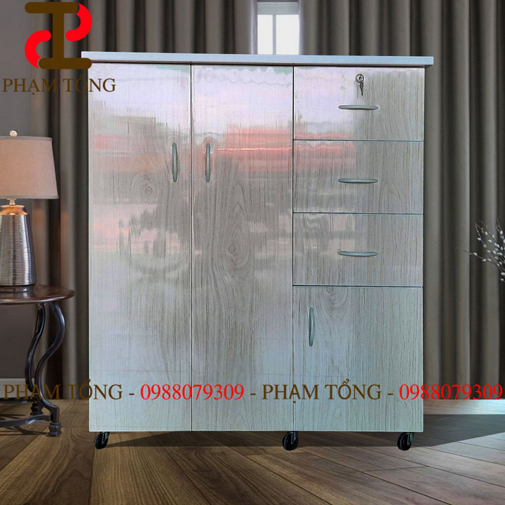 Tủ quần áo nhựa đài loan ngang 1M dành cho trẻ em