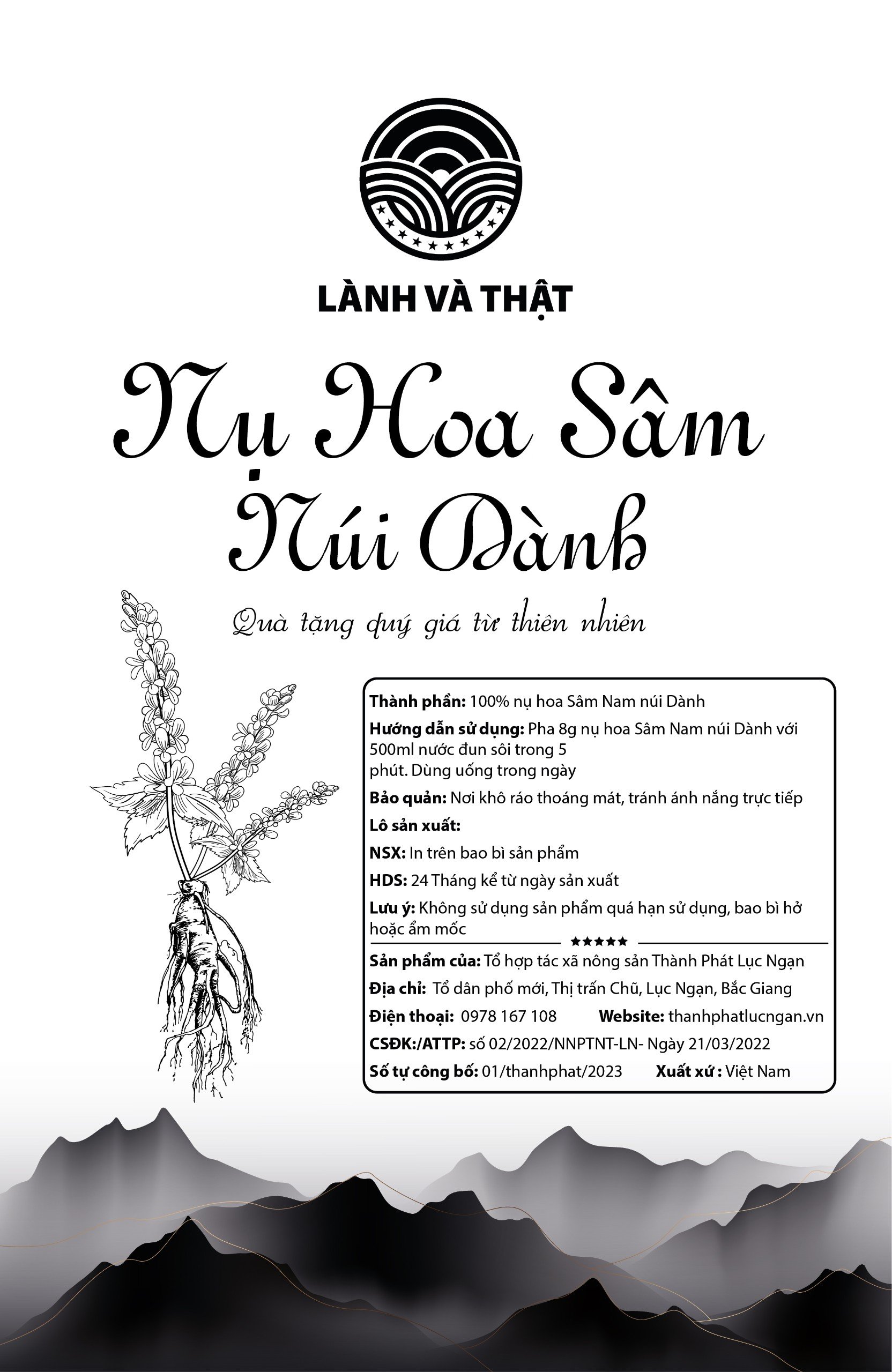 Nụ hoa sâm núi Dành