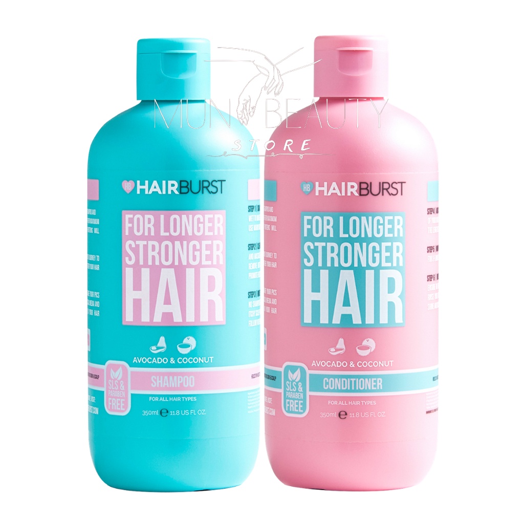 Bộ Gội Xả Hairburst Cho Tóc Dài Nhanh & Chắc Khoẻ 350
