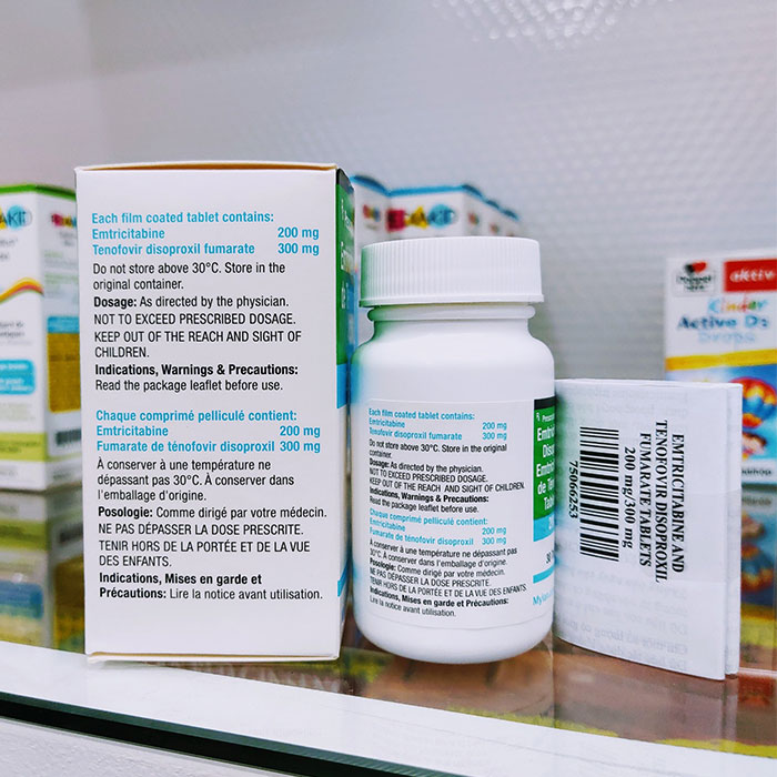 Emtricitabine Tenofovir 200mg/300mg (Ricovir Em) 30 viên – Thuốc điều trị phơi nhiễm HIV