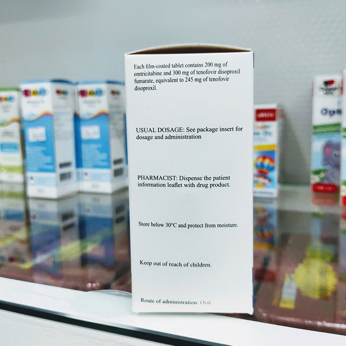 Thuốc điều trị phơi nhiễm HIV Tenof EM Hộp 30 viên